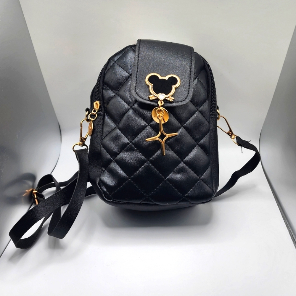 Mini Mickey Quilted Purse Adjustable Strap